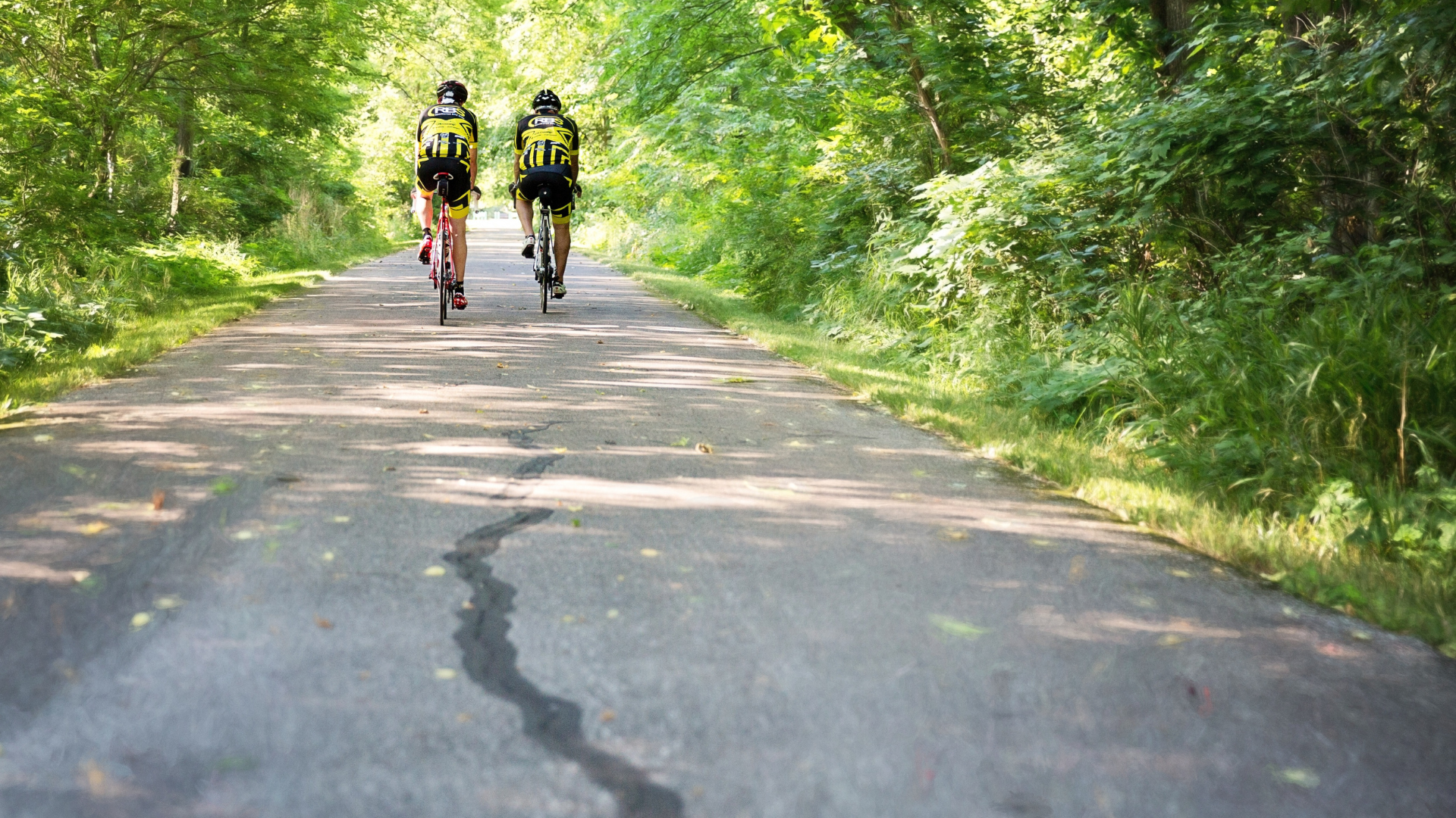 Die Langstraat mit dem Fahrrad